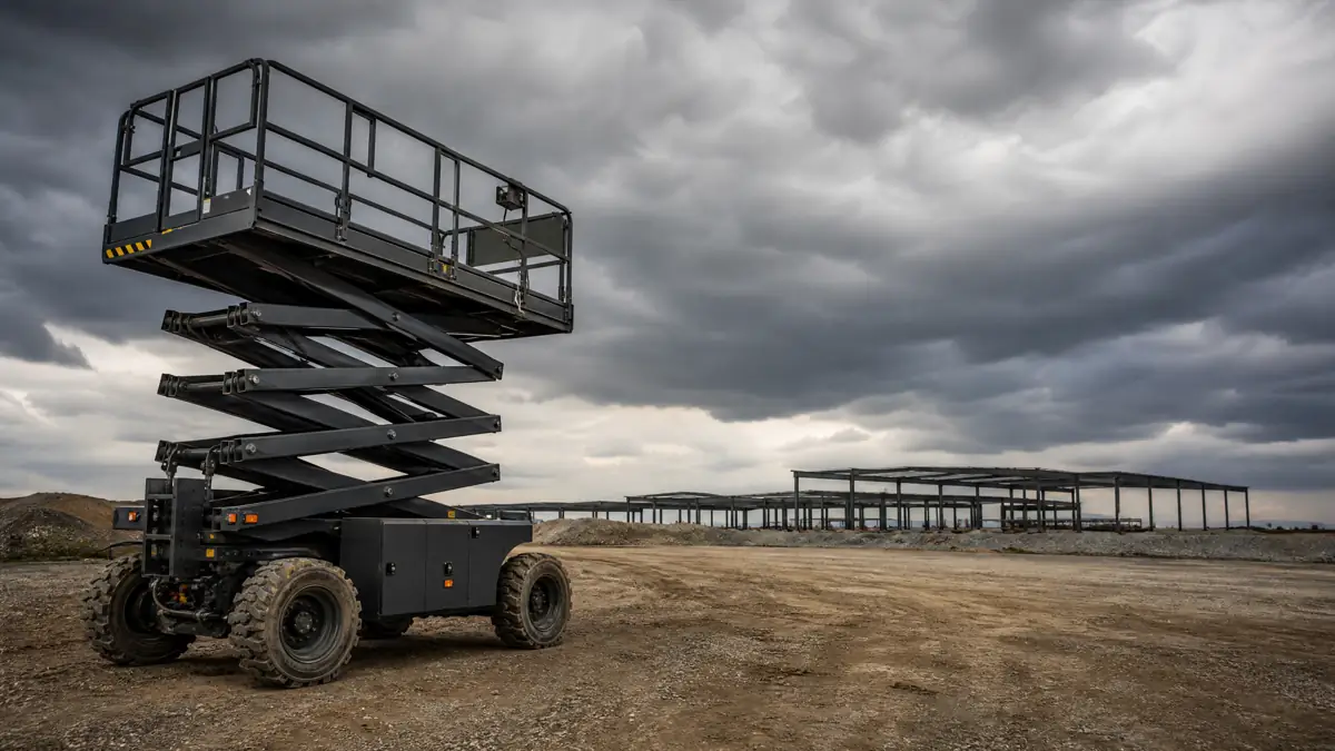 Rough Terrain Scissor Lifts jobsite access in Pensacola